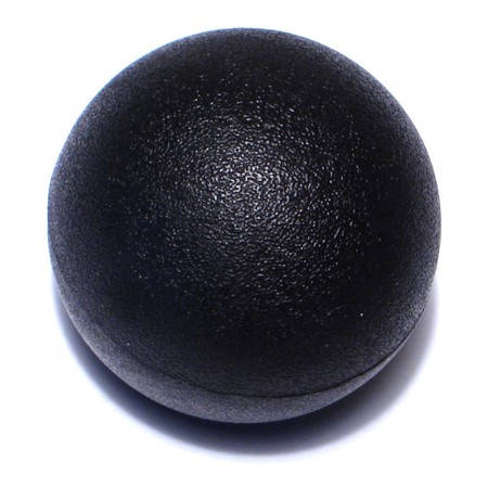 3/8""-16 x 1-1/2"" Black Plastic Coarse Thread Ball Knobs 4PK -  MIDWEST FASTENER, 78065